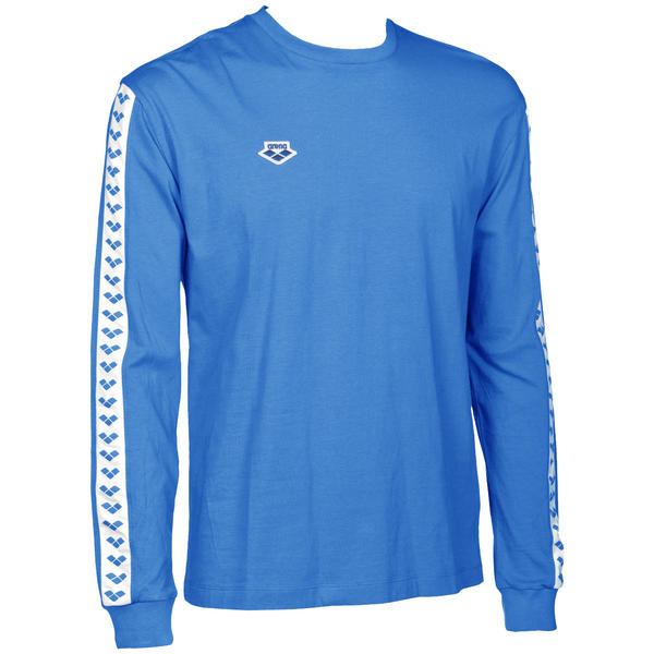 Men's retro long-sleeved T-shirt, blue L