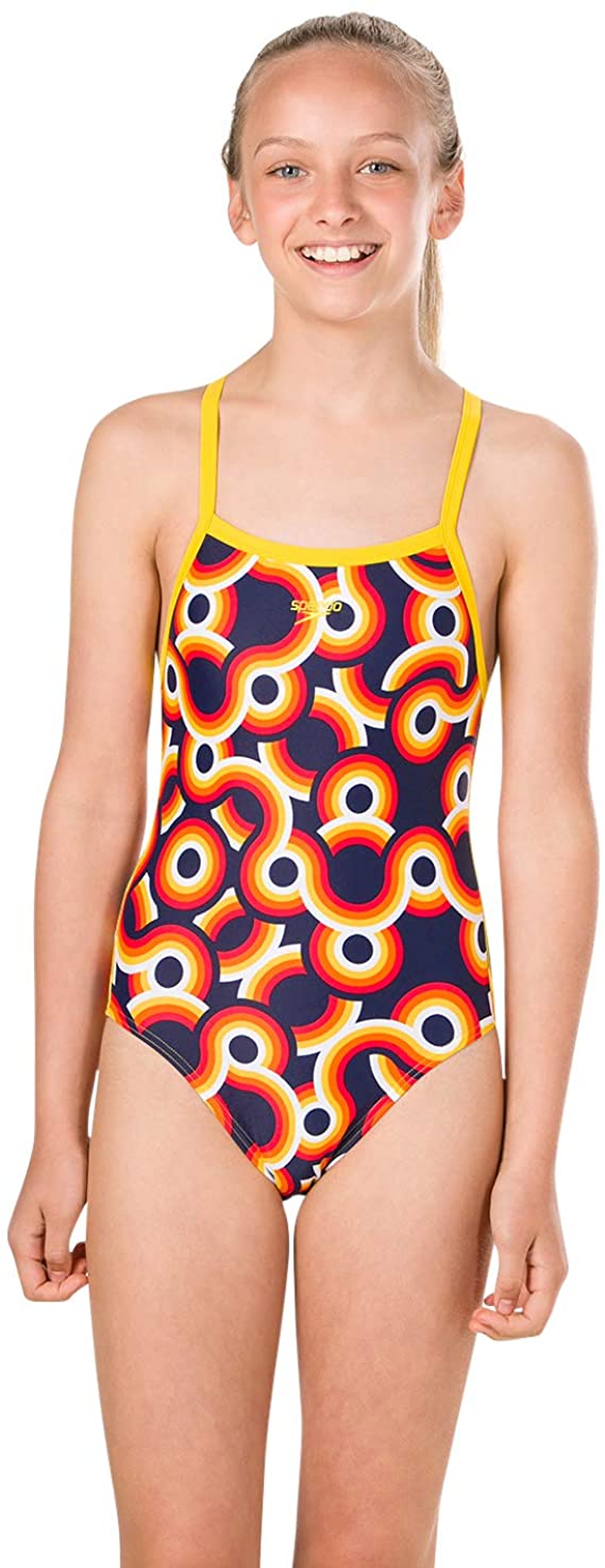 RetroGlow Crossback Girls swimsuit
