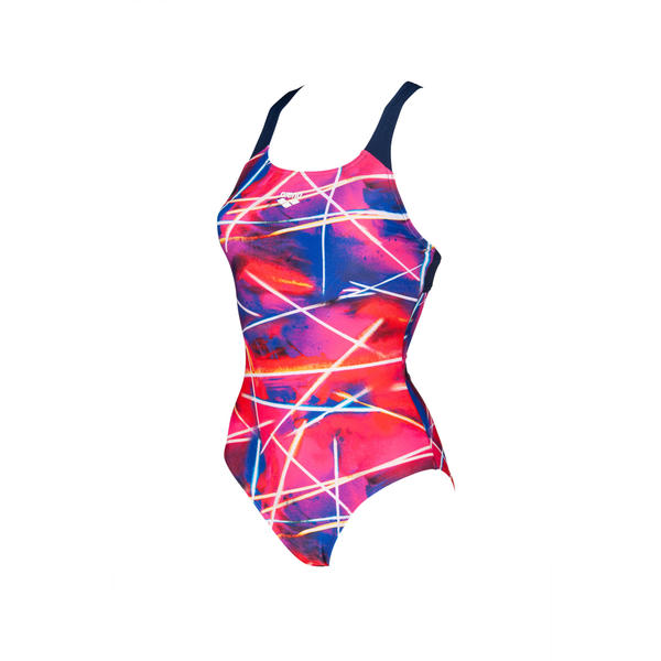Light Beams SwimPro women's bodysuit, pink-dark blue