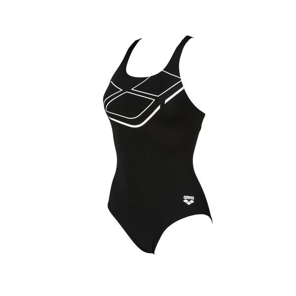 Essentials SwimPro liivillinen naisten uimapuku, musta