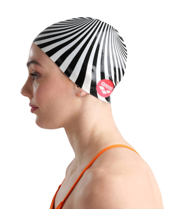 Print Crazy Illusion swimming cap