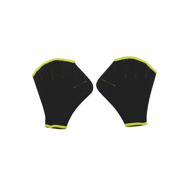 Water running gloves, black-yellow