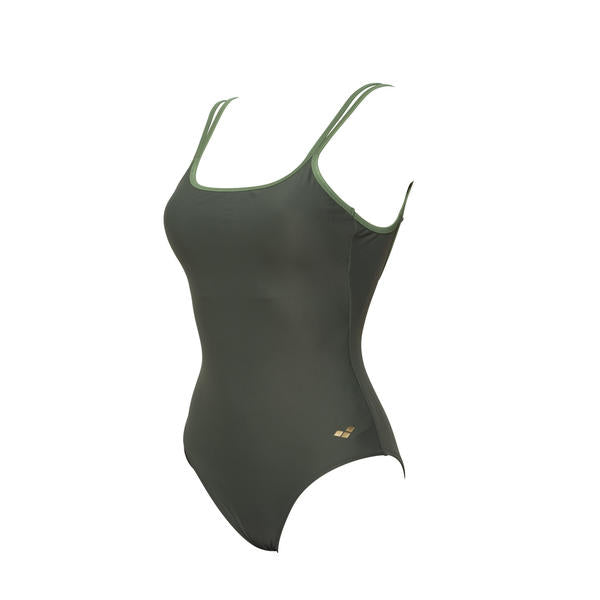 Solid U-Back naisten uimapuku, army