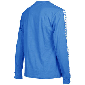 Men's retro long-sleeved T-shirt, blue L