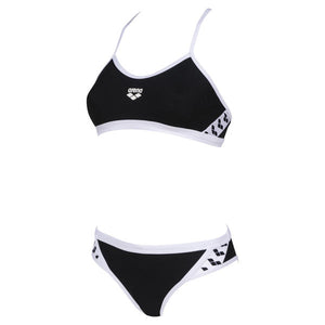 Women's sports bikini, team Stripe black