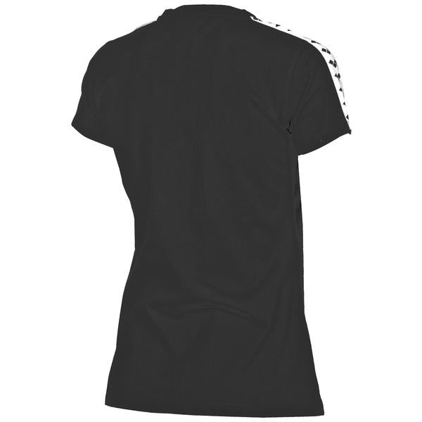 Retro naisten t-paita, musta