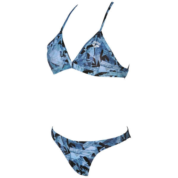 Glitch Women's bikini, blue