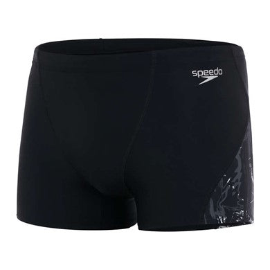 Buy Speedo Junior Allover Panel AquaShorts Black/White