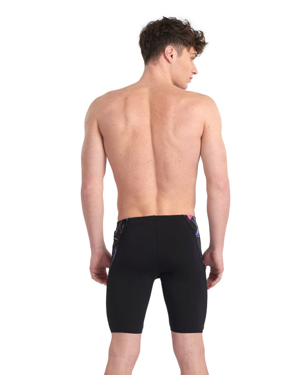 Allover Men's Jammer swimming trunks, black-motley