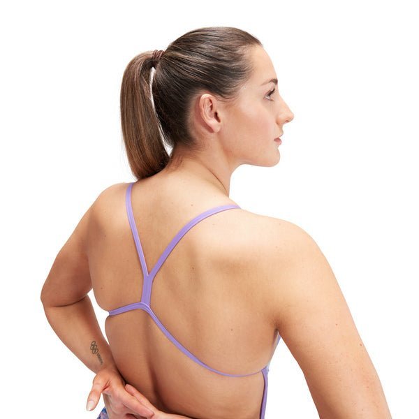 Allover V - back naisten uimapuku, sini - violettiSpeedo