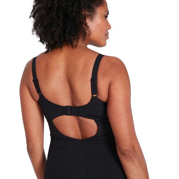Salacia Clipback Shaping women's swimsuit, black-red