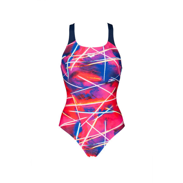 Light Beams SwimPro naisten liivillinen uimapuku, pinkki-tummansininen