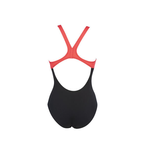 Essentials SwimPro liivillinen naisten uimapuku, musta-punainen