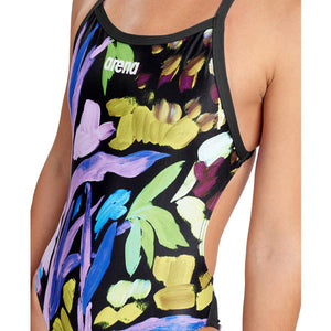 Back To Water women's swimsuit, Midnight flowers