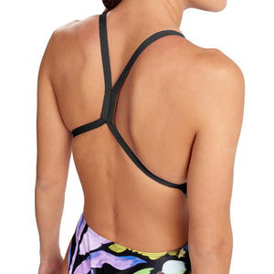 Back To Water women's swimsuit, Midnight flowers