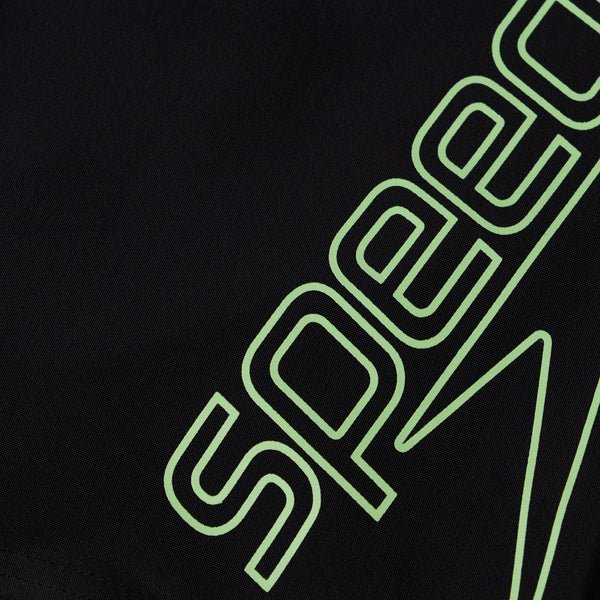 Boom Logo Placement Aquashort poikien uimahousut, musta - neonSpeedo