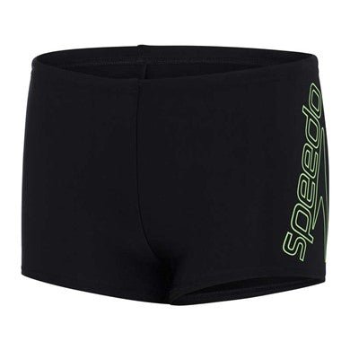 Boom Logo Placement Aquashort poikien uimahousut, musta - neonSpeedo