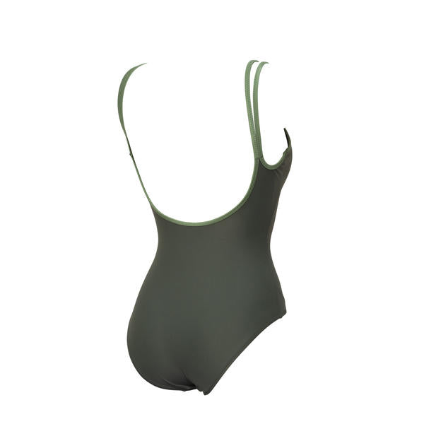 Solid U-Back naisten uimapuku, army