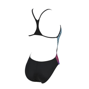Foliage Booster Naisten uimapuku, musta-värikäs