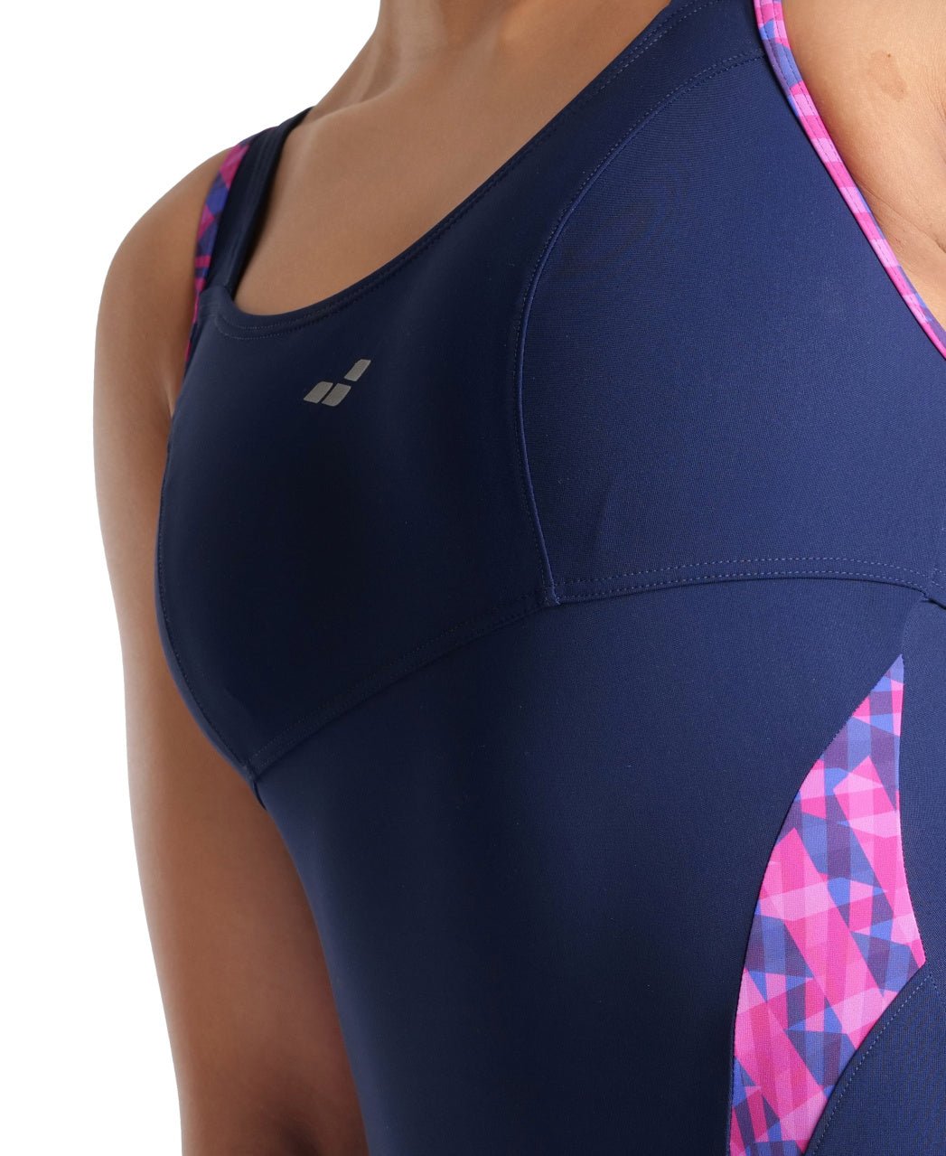 Cloe Strap Back Panel naisten uimapuku, tummansininenArena