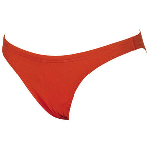 Solid women's bikini top, red