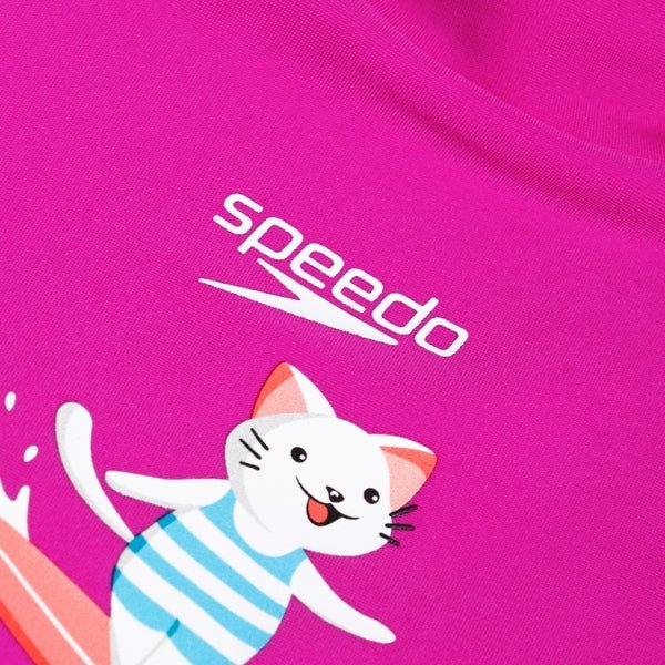 Digital Short Sleeve Rash Top Set lasten uima - asu, puna - oranssiSpeedo