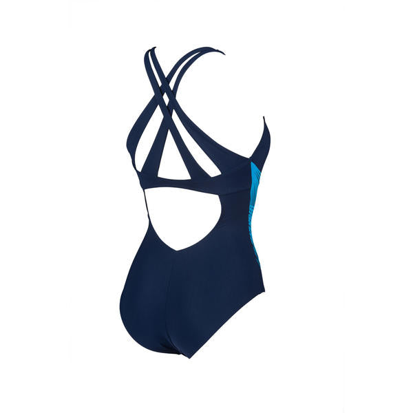 Maia CrissCross naisten uimapuku, tummansininen