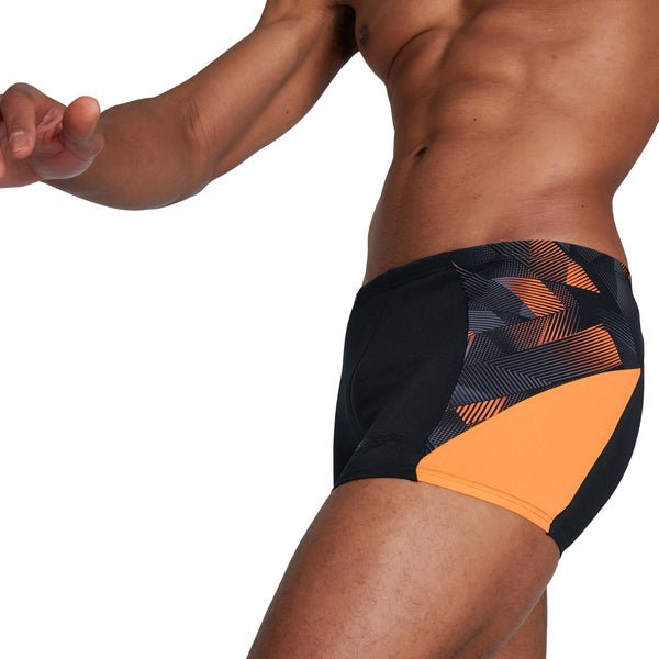 ECO END + Splice Aquashort miesten uimahousut, musta - oranssiSpeedo
