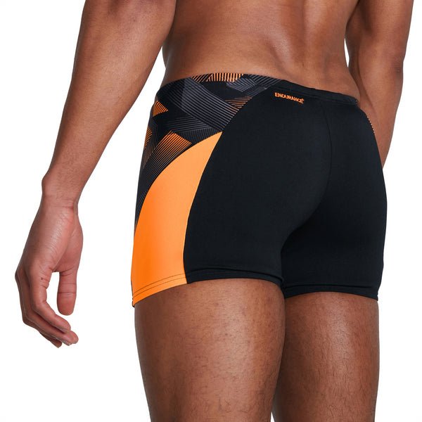 ECO END + Splice Aquashort miesten uimahousut, musta - oranssiSpeedo
