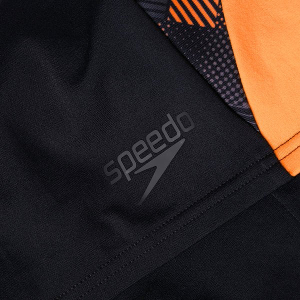 ECO END + Splice Aquashort miesten uimahousut, musta - oranssiSpeedo