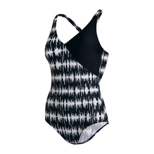 Lexi Printed Shaping naisten uimapuku, musta-valkoinen