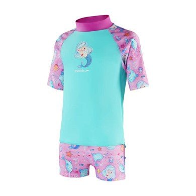 Lasten lyhythihainen uima - asu, turkoosi - pinkkiSpeedo