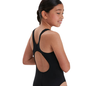 Plastisol Placement Muscleback tyttöjen uimapuku, musta-sininen