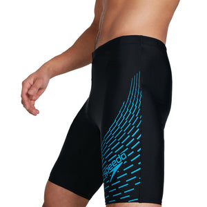 Medley Logo Jammer men's swimming trunks, black-blue