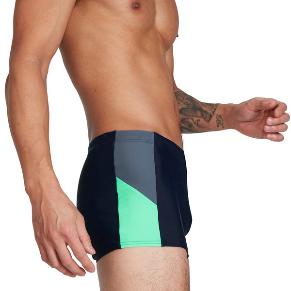 Dive Aquashort men's swimming trunks, dark blue-green