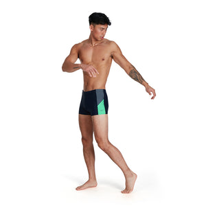 Dive Aquashort men's swimming trunks, dark blue-green