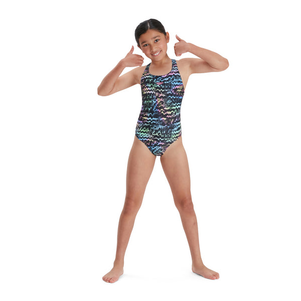 Allover Medalist girls swimsuit