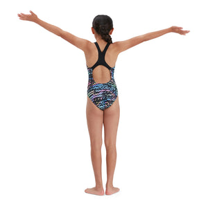 Allover Medalist girls swimsuit