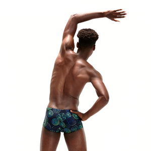 17cm Club Training Allover Brief miesten uimahousut, tummansini-vihreä