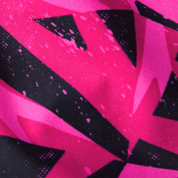 HyperBoom Logo Medalist tyttöjen uimapuku, musta-pinkki