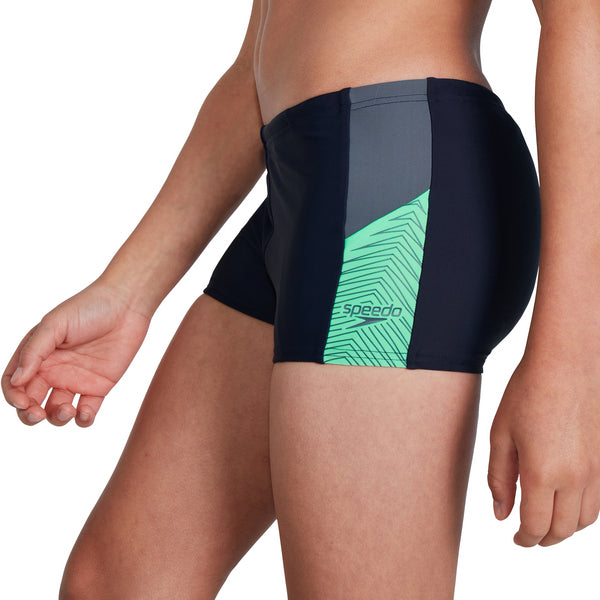 Dive Aquashort boys' swimming trunks, black-green