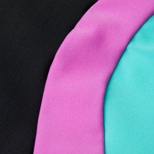 Colourblock Spiritback tyttöjen uimapuku, musta