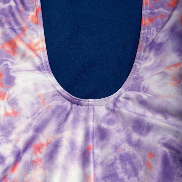Printed Logo Deep U - Back naisten uimapuku, lilaSpeedo