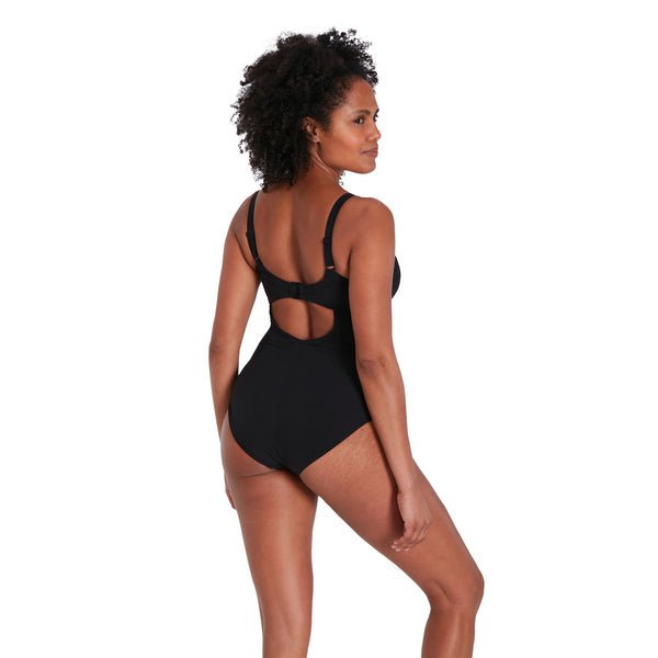 Salacia Clipback Shaping naisten uimapuku, musta - punainenSpeedo