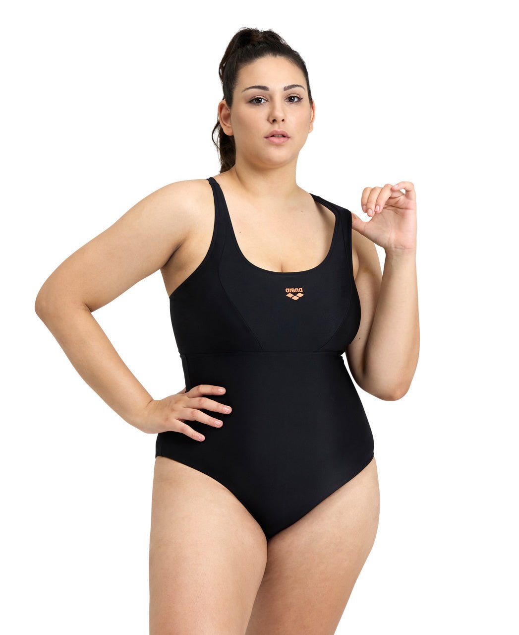Solid Control Pro - Back Plus naisten uimapuku, mustaArena