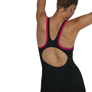 Boom Logo Splice Women's swimsuit with sleeves