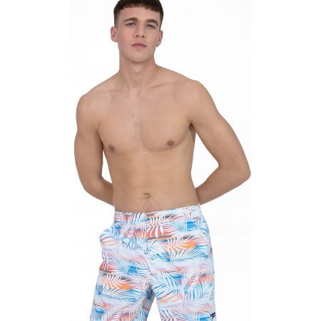 Watershort Vintage Paradise 16" miesten uimashortsi, valko-oranssi