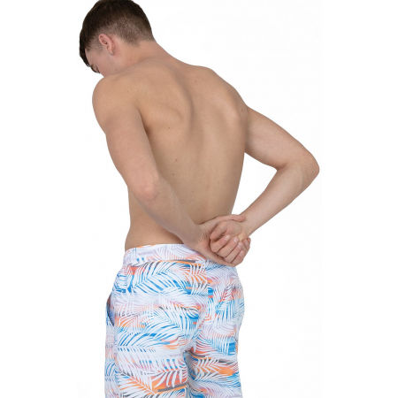 Watershort Vintage Paradise 16" miesten uimashortsi, valko-oranssi