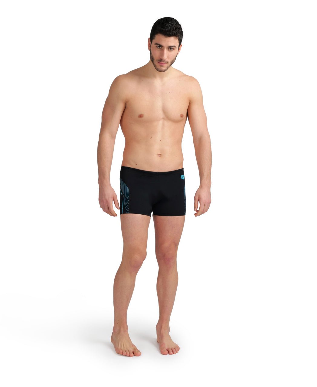 Swim Short Graphic miesten uimahousut, sini - mustaArena