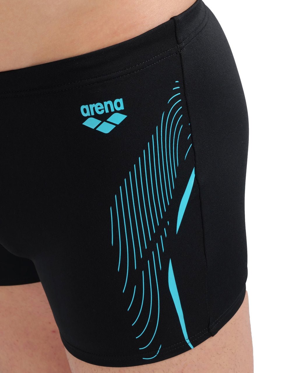 Swim Short Graphic miesten uimahousut, sini - mustaArena